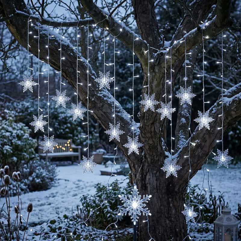 11.5' Snowflake LED String Lights