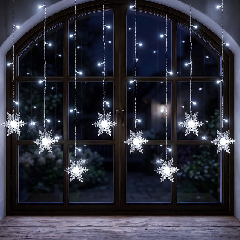 11.5' Snowflake LED String Lights
