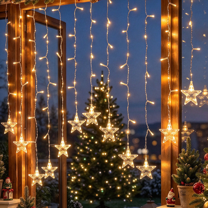 11.5' Star LED String Lights