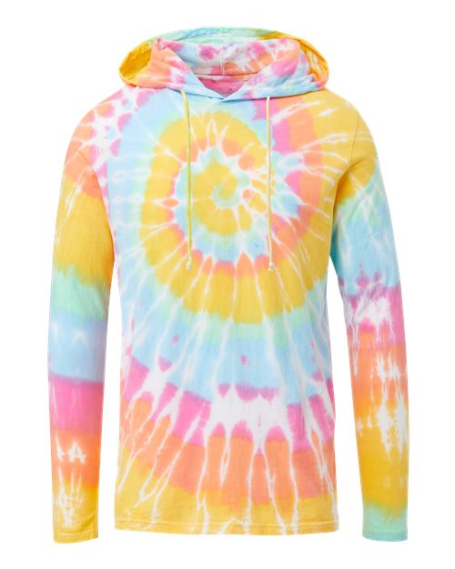 Loco Mineral Wash Hooded Long Sleeve T-Shirt | USA Decoration
