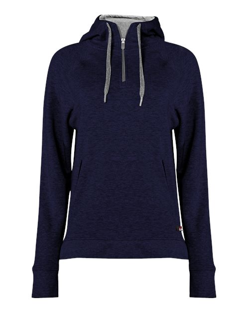 FitFlex Women's French Terry Hooded Quarter-Zip | USA Decoration