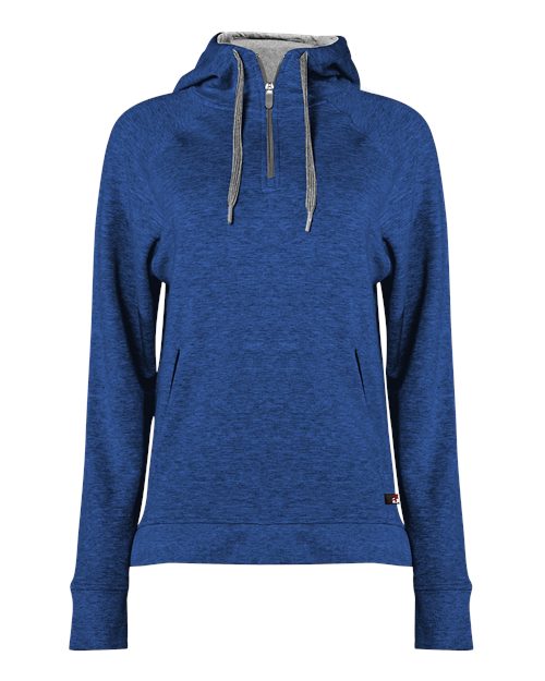 FitFlex Women's French Terry Hooded Quarter-Zip | USA Decoration