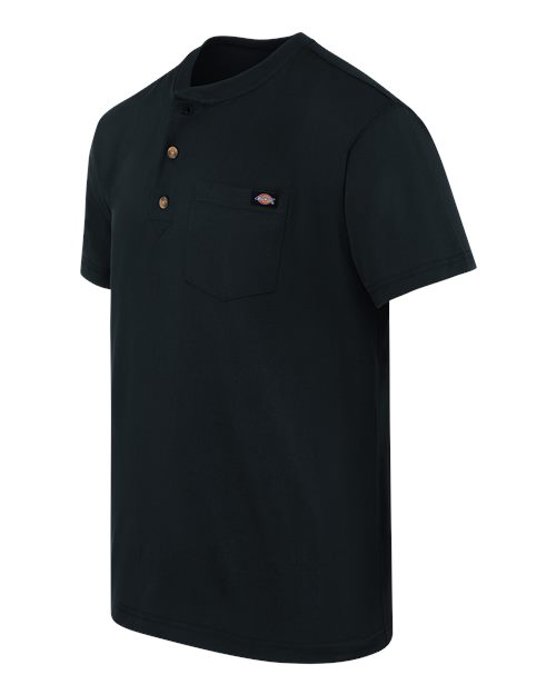 Heavyweight Traditional Short Sleeve Henley | USA Decoration