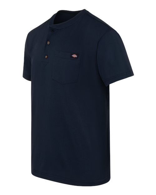 Heavyweight Traditional Short Sleeve Henley - Tall Sizes | USA Decoration