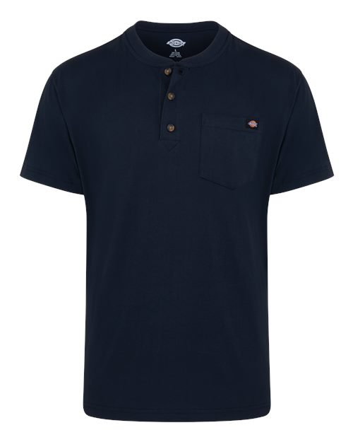 Heavyweight Traditional Short Sleeve Henley - Tall Sizes | USA Decoration