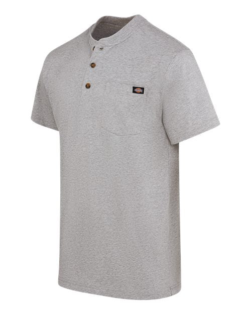 Heavyweight Traditional Short Sleeve Henley - Tall Sizes | USA Decoration