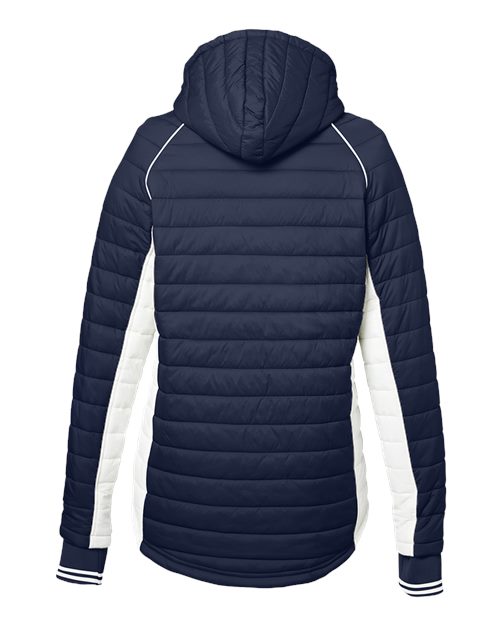 Women's Nautical Mile Hooded Puffer Jacket | USA Decoration