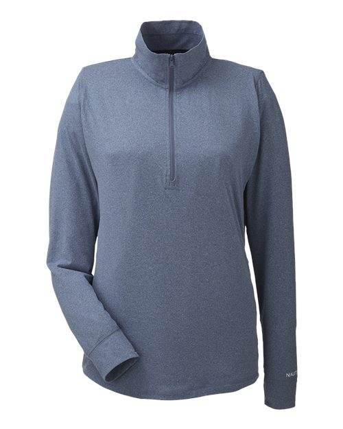 Women’s Saltwater Quarter-Zip Pullover | Nautica Performance Pullover | USA Decoration