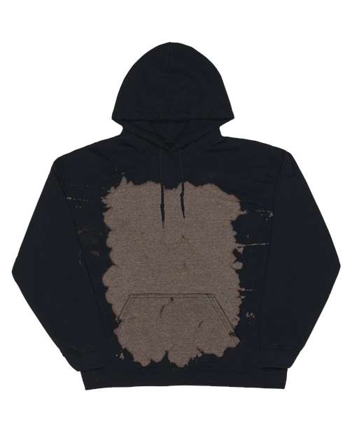 Essential Fleece Bleach Wash Hooded Sweatshirt | USA Decoration