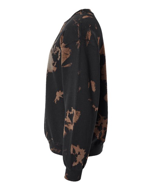 Essential Fleece Bleach Wash Crewneck Sweatshirt | USA Decoration