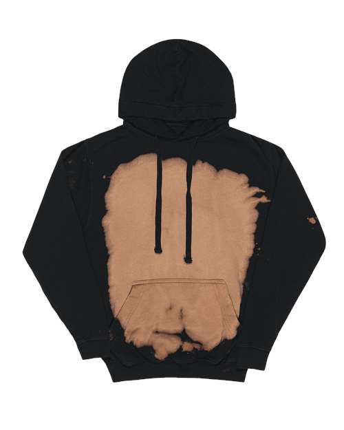 Premium Fleece Bleach Wash Hooded Sweatshirt | USA Decoration
