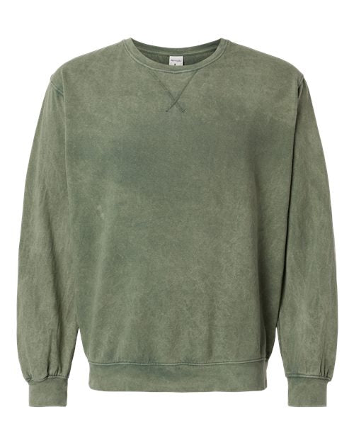 Premium Fleece Mineral Wash Crewneck Sweatshirt | USA Decoration