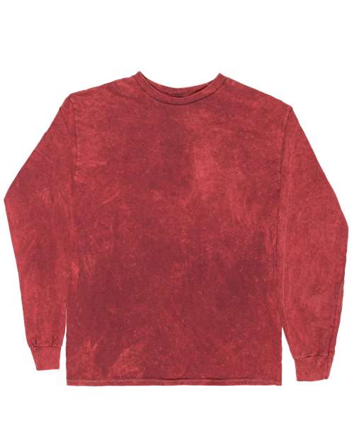 Mineral Wash Long Sleeve T-Shirt | USA Decoration
