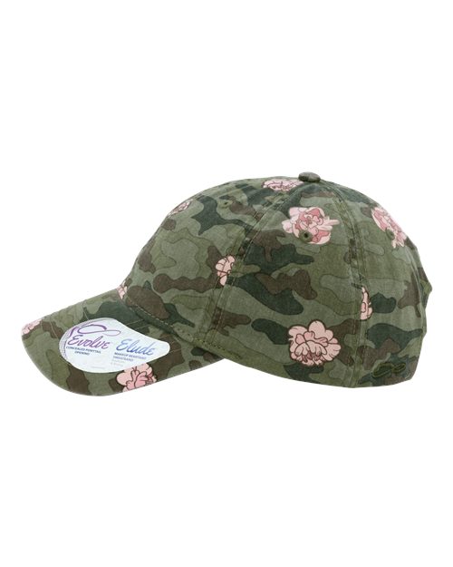 Women's Garment-Washed Fashion Print Cap | USA Decoration