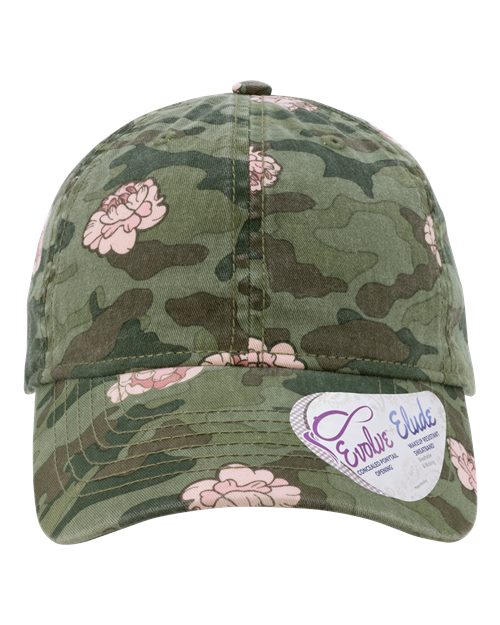 Women's Garment-Washed Fashion Print Cap | USA Decoration