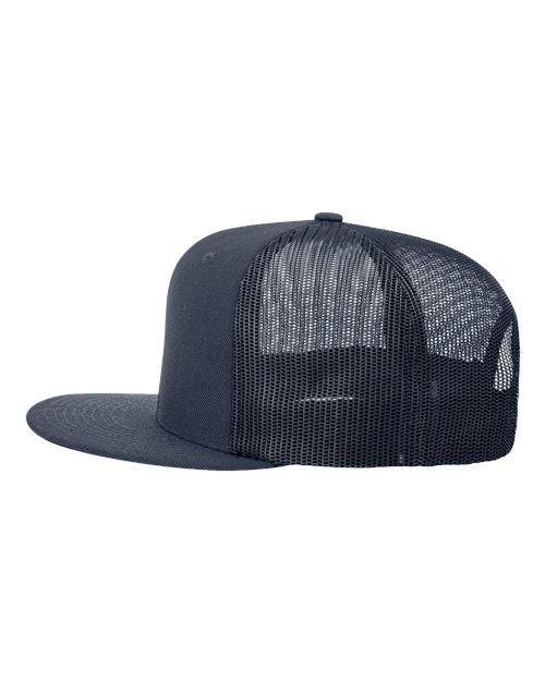 Wool Blend Flat Bill Trucker Cap | USA Decoration