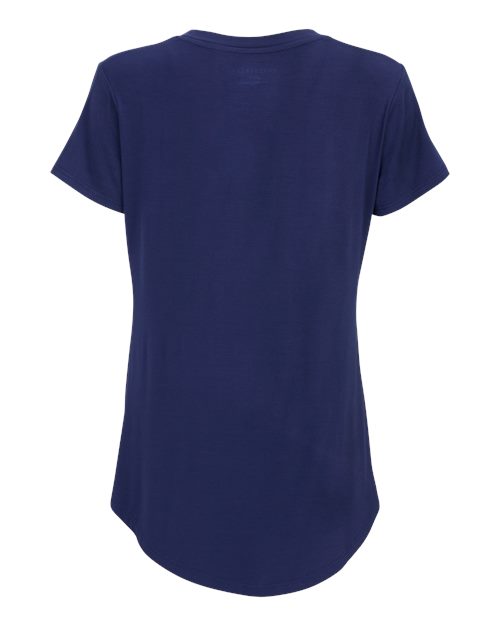 Women's Bamboo Scoop Neck Short Sleeve T-Shirt | USA Decoration
