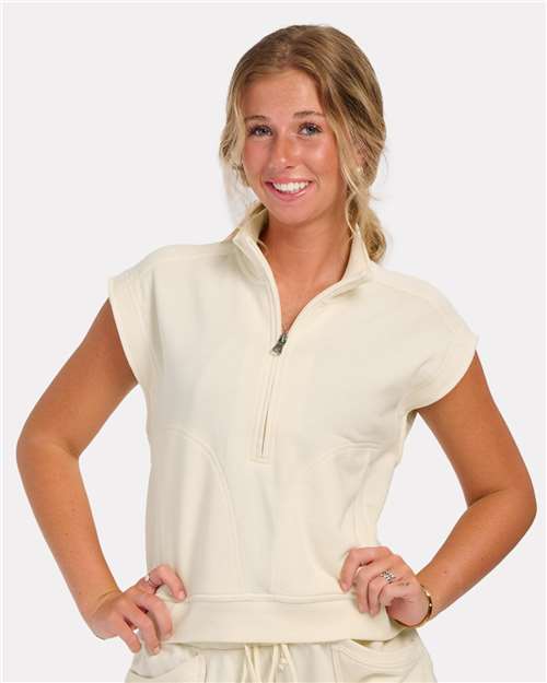 Women's French Terry Half Zip | USA Decoration