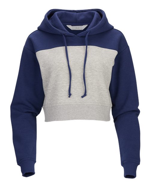Women's Cropped Fleece Hooded Sweatshirt | USA Decoration
