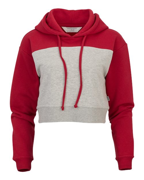Women's Cropped Fleece Hooded Sweatshirt | USA Decoration