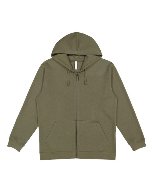 Full-Zip Fleece Hoodie | USA Decoration