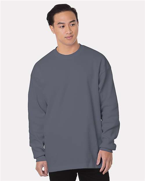 USA-Made Heavyweight Waffle Knit Thermal | USA Decoration