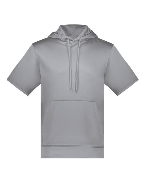 Unisex Fleece Short Sleeve Hooded Pullover
