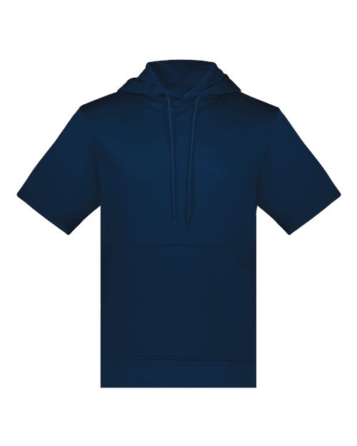 Fleece Short Sleeve Hooded Pullover | USA Decoration
