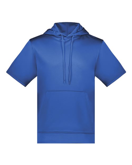 Fleece Short Sleeve Hooded Pullover | USA Decoration