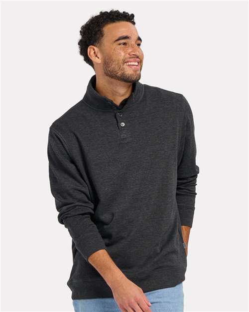 French Terry Button Pullover | USA Decoration