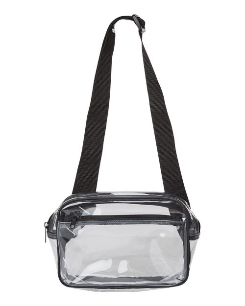 Clear Stadium 2-Pocket Fanny Pack/Crossbody Bag | USA Decoration