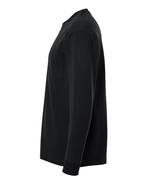 Super Heavyweight Long Sleeve Pocket Tee | USA Decoration