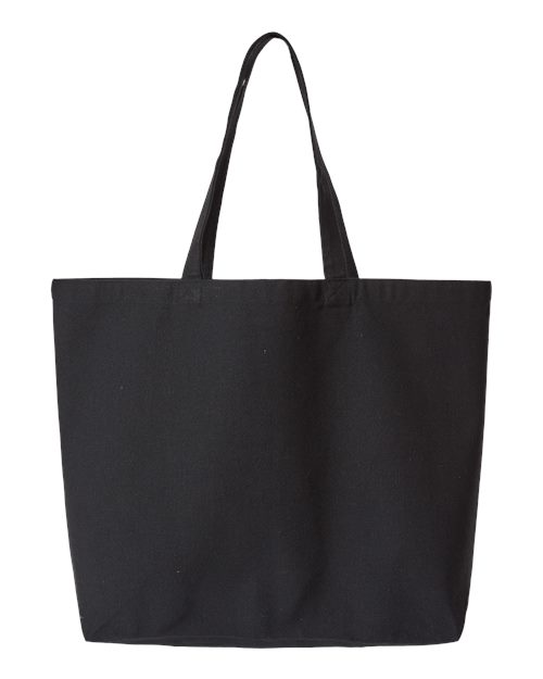 Jumbo Recycled Midweight Gusseted Canvas Tote | USA Decoration
