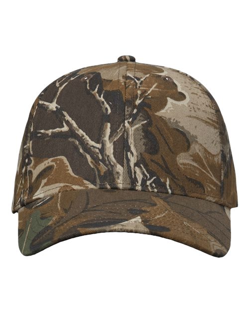 Licensed Camo Cap | Structured Cotton/Polyester | USA Decoration