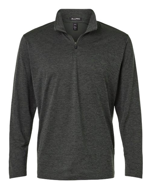 Performance Mélange Quarter-Zip Pullover | USA Decoration
