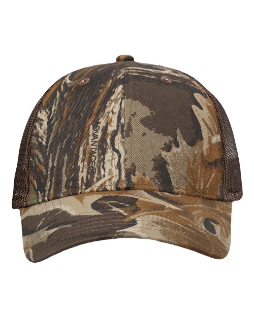 Licensed Camo Mesh Cap | Structured Cotton & Polyester | USA Decoration
