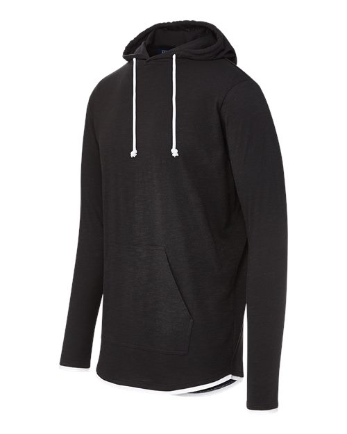 Miles Slub Hooded Long Sleeve T-Shirt | USA Decoration