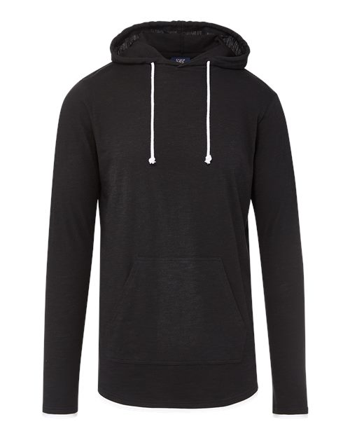 Miles Slub Hooded Long Sleeve T-Shirt | USA Decoration