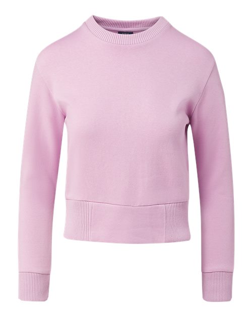 Women's Romi Cloud Fleece Crop Crewneck Sweatshirt | USA Decoration