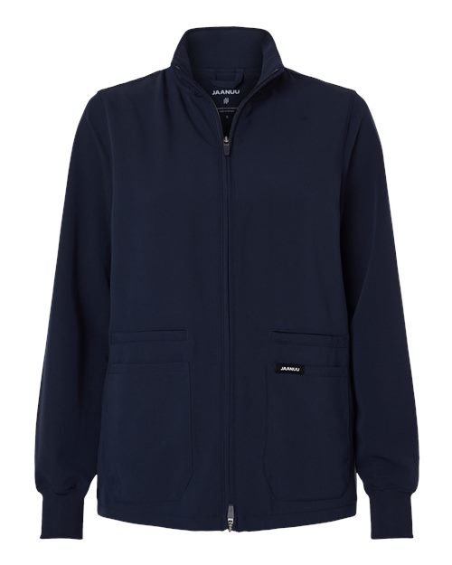 Women's Ceri Essential Full-Zip 6-Pocket Scrub Jacket | USA Decoration