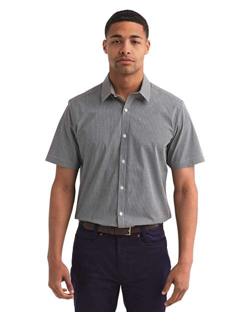 Microcheck Gingham Cotton Shirt | USA Decoration