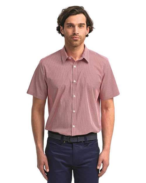 Microcheck Gingham Cotton Shirt | USA Decoration