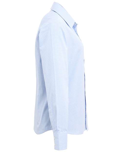 Women's Microcheck Gingham Cotton Shirt | USA Decoration
