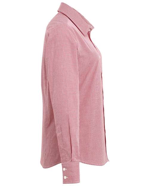 Women's Microcheck Gingham Cotton Shirt | USA Decoration