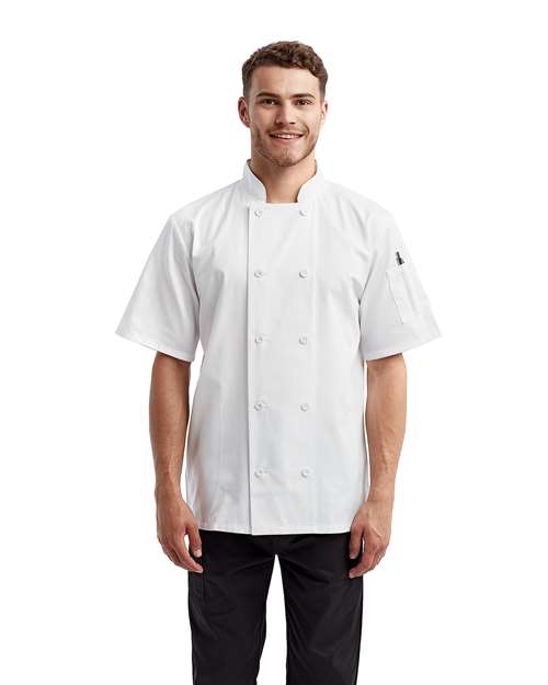 Short Sleeve Recycled Chef Coat | USA Decoration