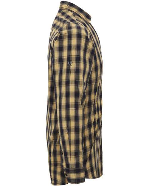 Mulligan Check Long-Sleeve Cotton Shirt | USA Decoration