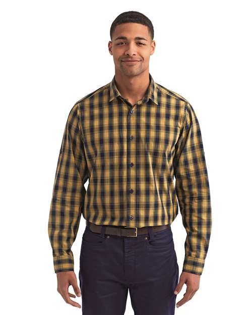 Mulligan Check Long-Sleeve Cotton Shirt | USA Decoration