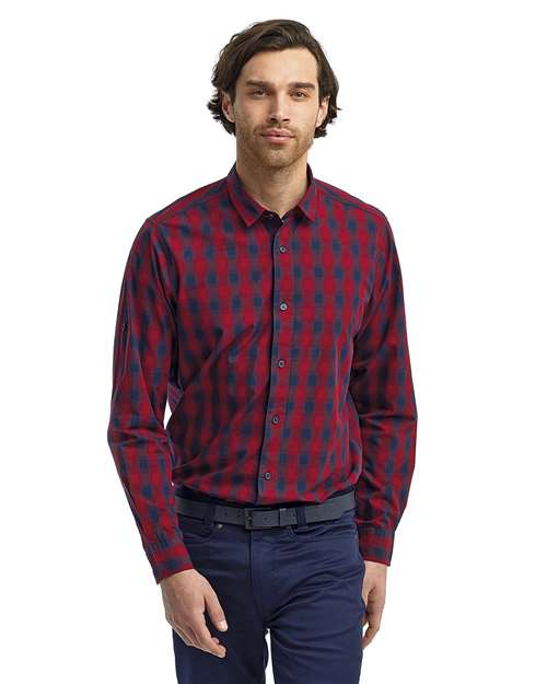 Mulligan Check Long-Sleeve Cotton Shirt | USA Decoration
