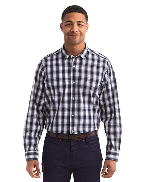Mulligan Check Long-Sleeve Cotton Shirt | USA Decoration
