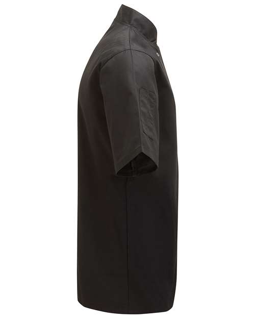 Ten Studded Front Chef Short Sleeve Coat | USA Decoration